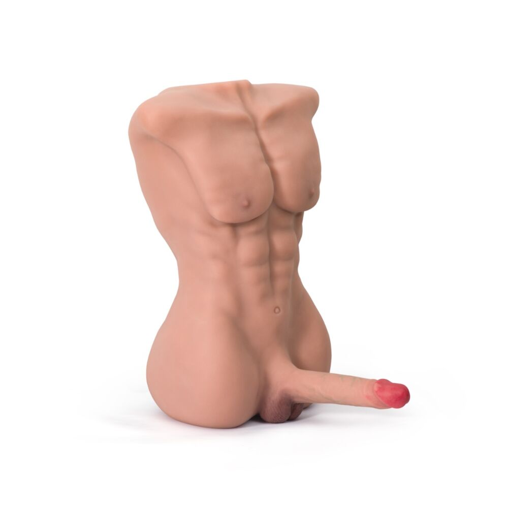 Atlas - 24.3LB Torso Male Sex Doll with Flexible Dildo