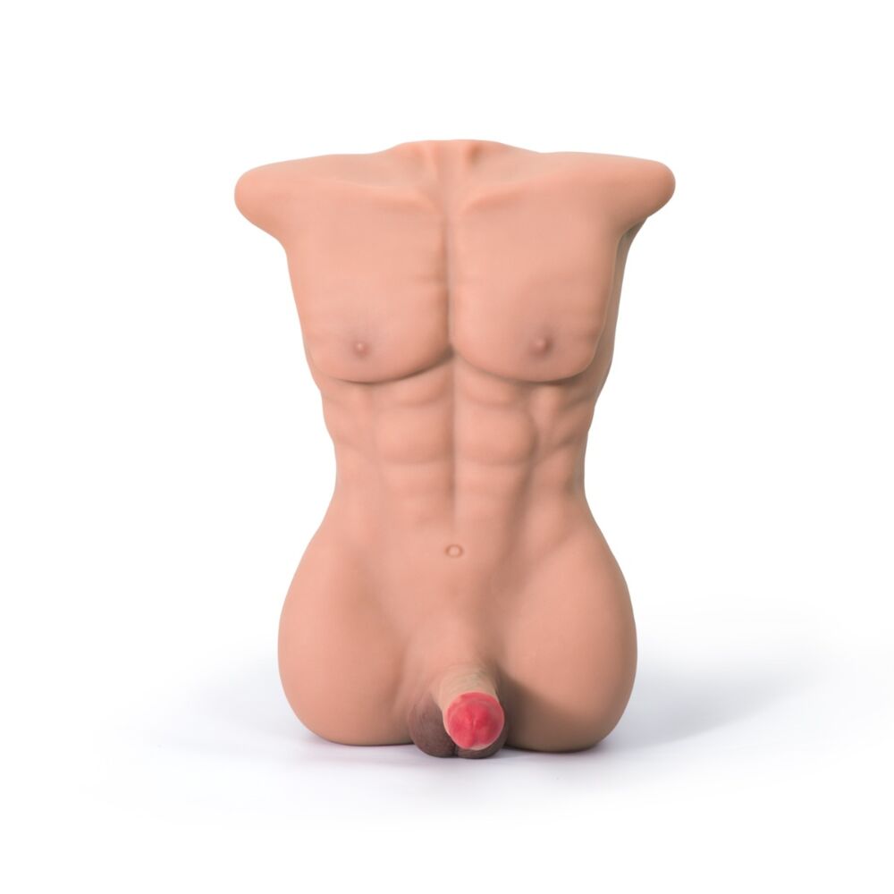 Atlas - 24.3LB Torso Male Sex Doll with Flexible Dildo