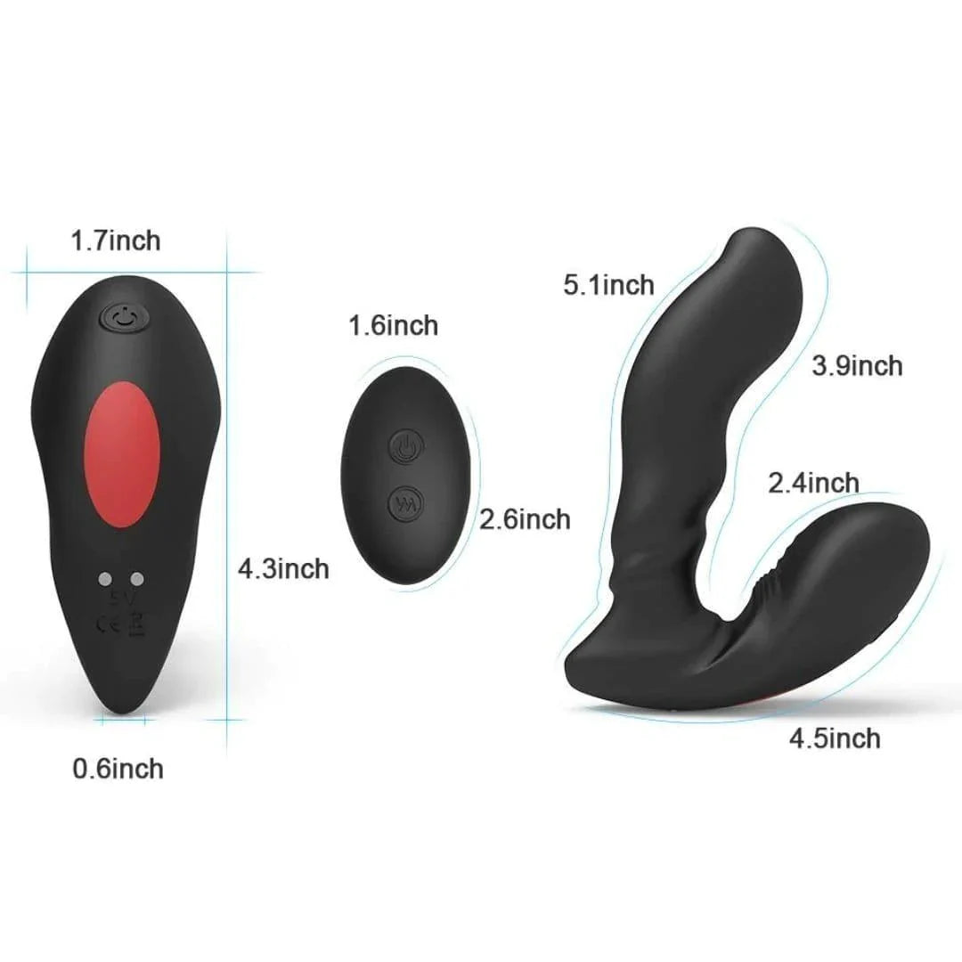 Kingsley - Remote Control Butt Plug & Vibrating Anal Toy