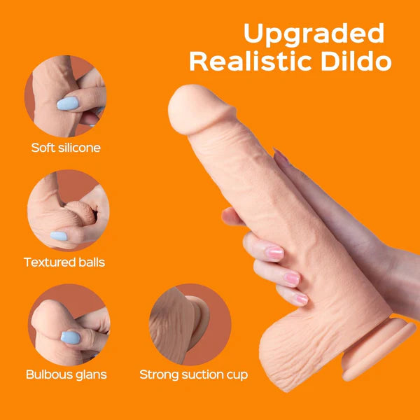 Kenzo - App-controlled Realistic Thrusting Dildo With Suction Cup 9.5 Inch