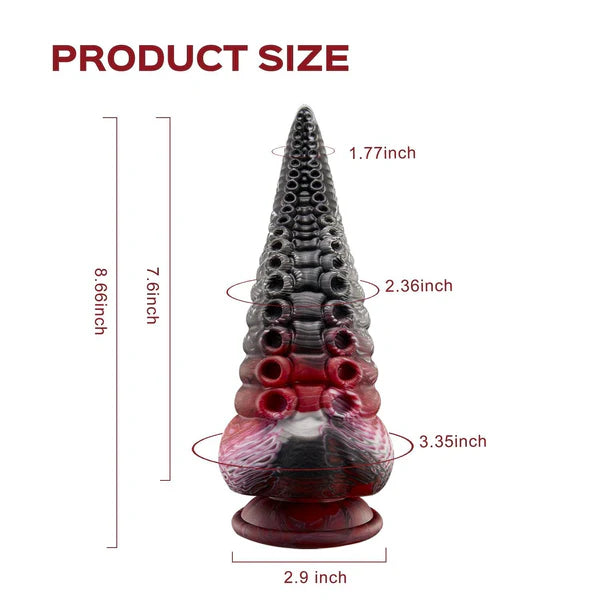 Lava - Tentacle Dildo with Strong Suction Cup