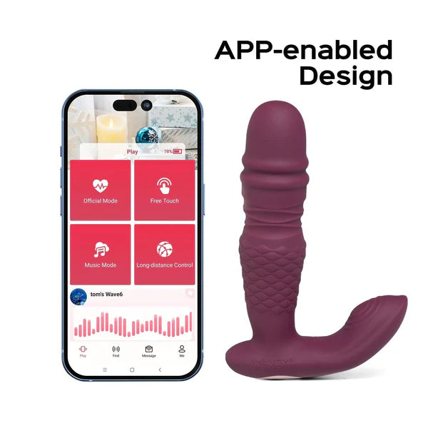 Ryder - App-Controlled Thrusting G-spot & Clit Vibrator