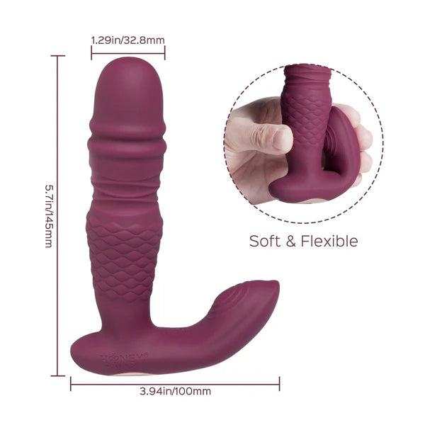 Ryder - App-Controlled Thrusting G-spot & Clit Vibrator