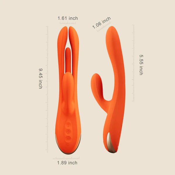 Terri - App-Controlled Kinky Finger Tapping Rabbit Vibrator