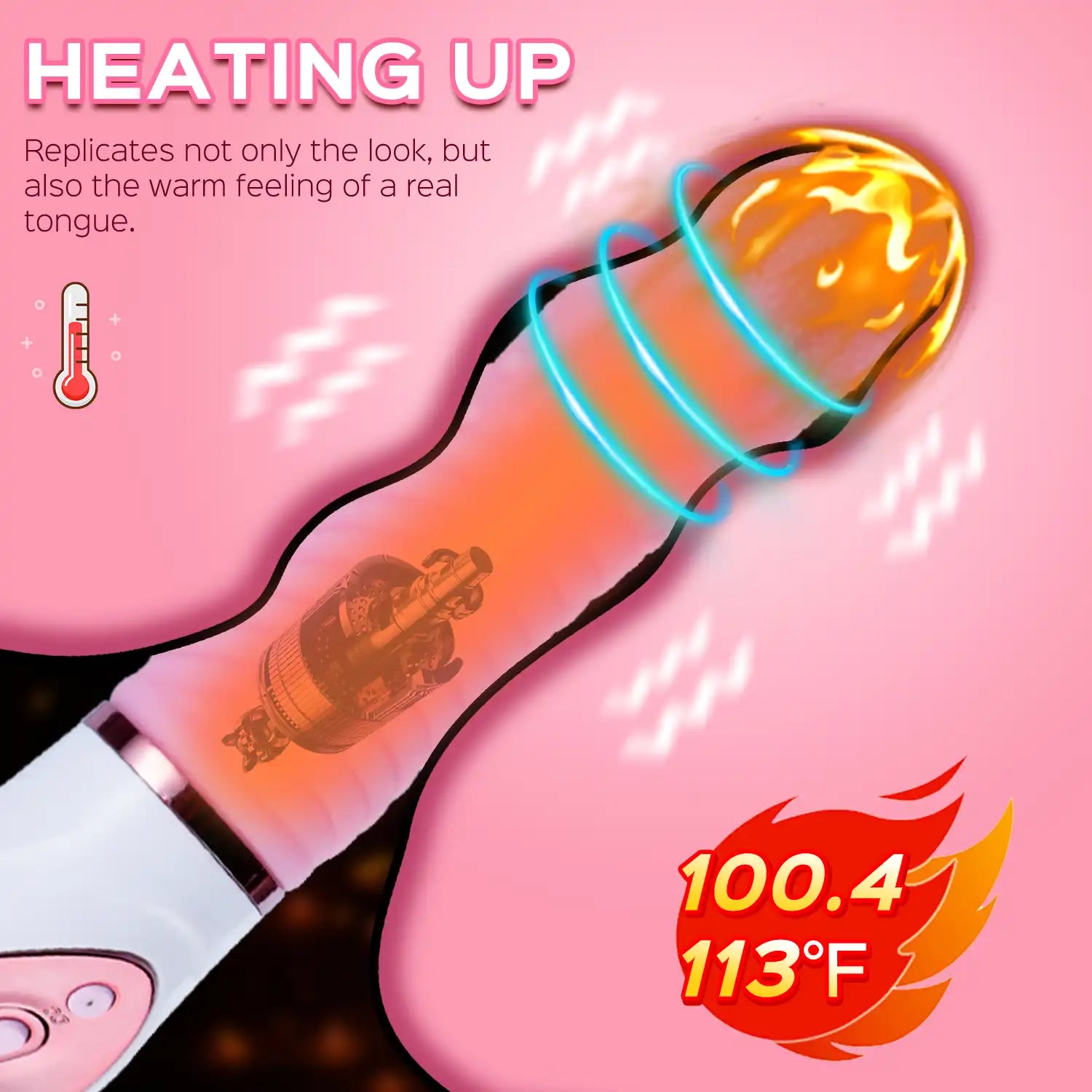 Tongue Demon - Heating Multi-function Tongue Vibrator